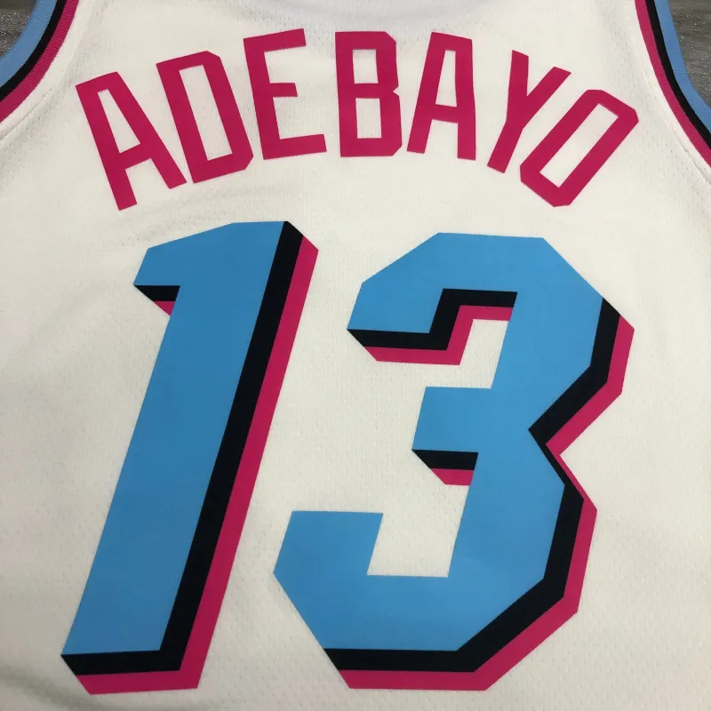 Camisola dos Miami Heat Bam Adebayo #13 para homem
