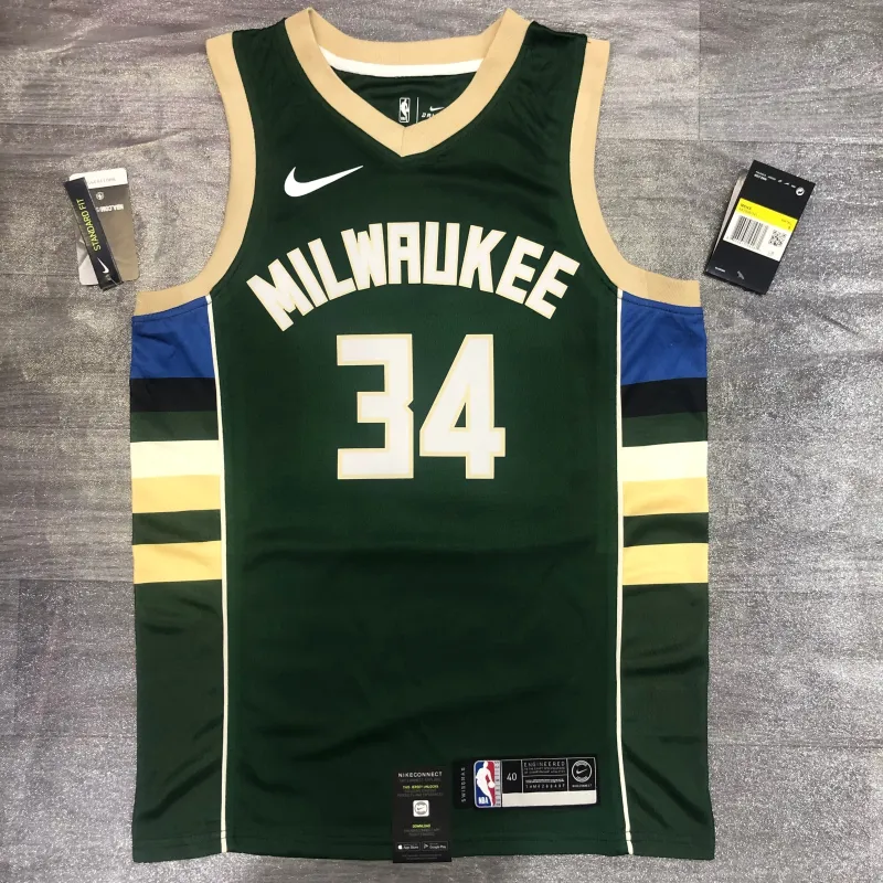 Milwaukee Bucks Green Giannis Antetokounmpo #34 Men’s Jersey