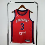 Maillot homme rouge des Pelicans de la Nouvelle-Orléans, Jordan Poole #3