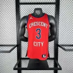 Maillot homme rouge des Pelicans de la Nouvelle-Orléans, Jordan Poole #3