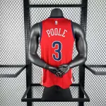 Maillot homme rouge des Pelicans de la Nouvelle-Orléans, Jordan Poole #3
