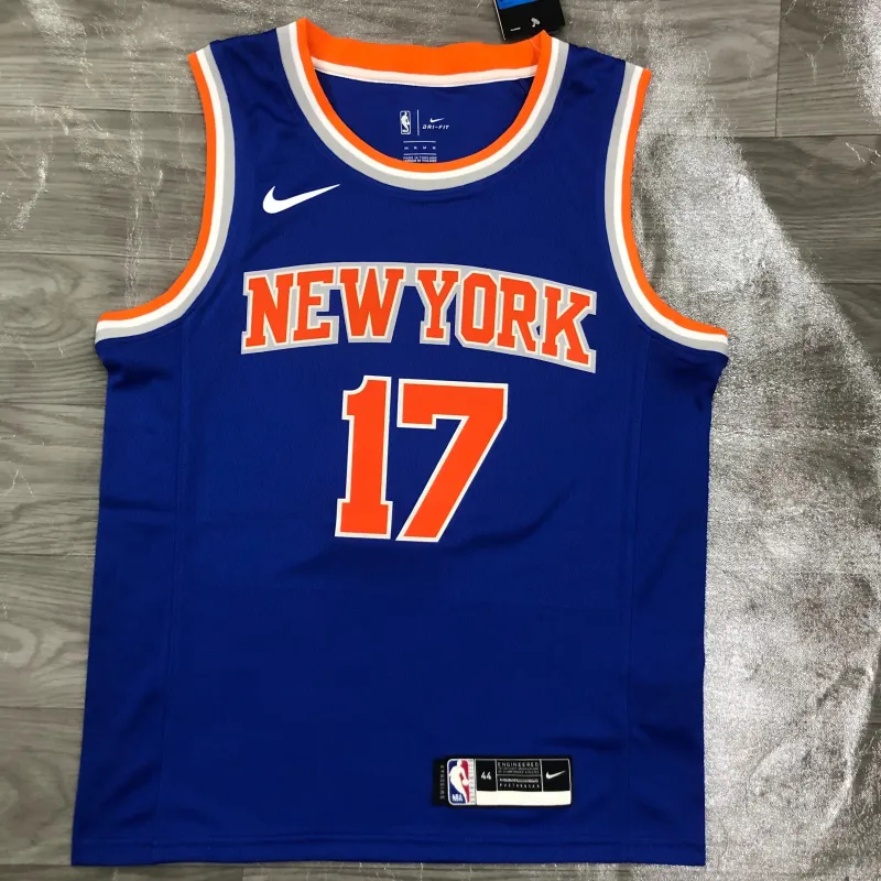 Camiseta azul de Jeremy Lin de los New York Knicks (#17) | Camiseta Swingman de la NBA