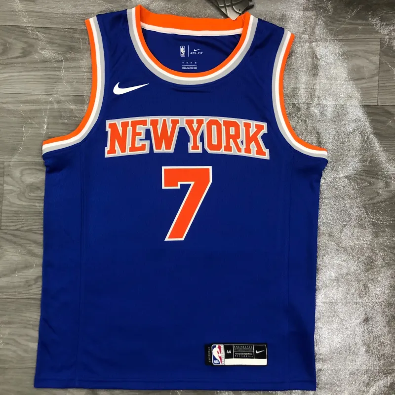 New York Knicks Blue Carmelo Anthony #7 Jersey | NBA Swingman Jersey