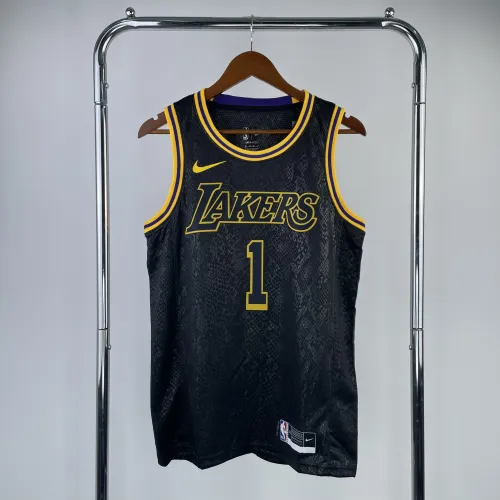 Camisola de homem dos Los Angeles Lakers D'Angelo Russell #1