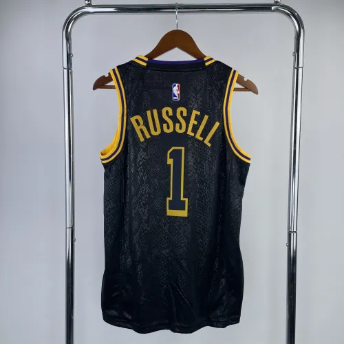 Camisola de homem dos Los Angeles Lakers D'Angelo Russell #1