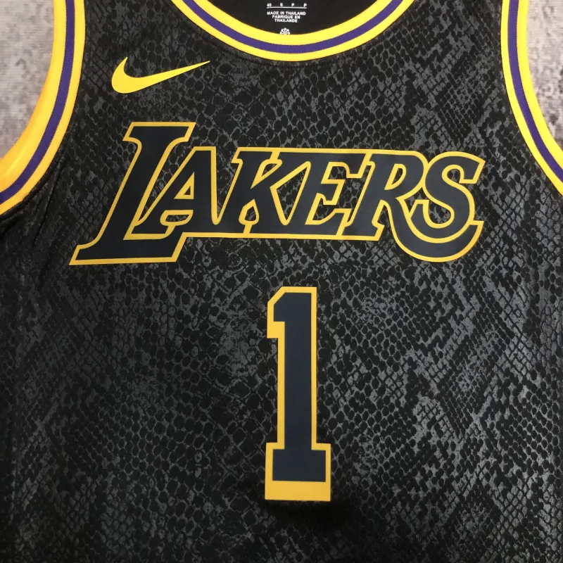 Los Angeles Lakers D'Angelo Russell #1 Camiseta de hombre
