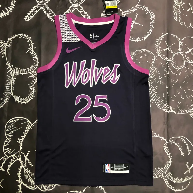 Minnesota Timberwolves Derrick Rose #25 Men’s Jersey