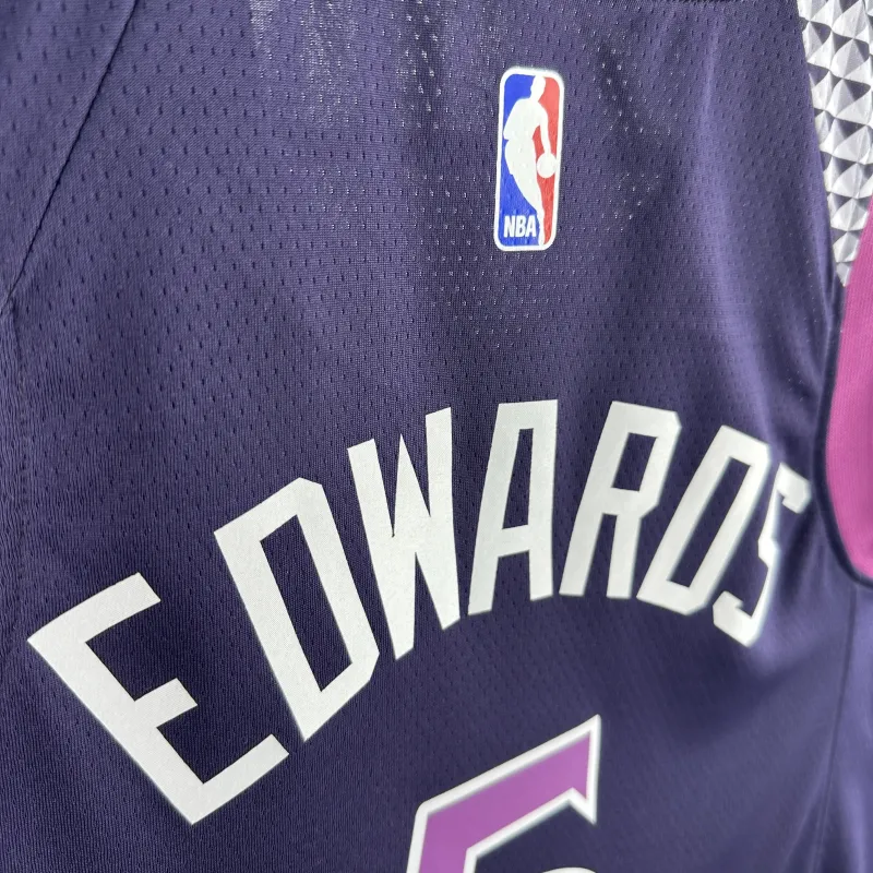 Minnesota Timberwolves Purple Anthony Edwards #5 Men’s Jersey