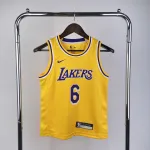 Los Angeles Lakers LeBron James #6 Youth Yellow Jersey Los Angeles Lakers LeBron James #6 Youth Yellow Jersey