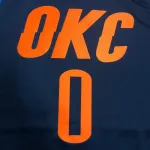 Oklahoma City Thunder Blue Russell Westbrook #0 Men’s Jersey