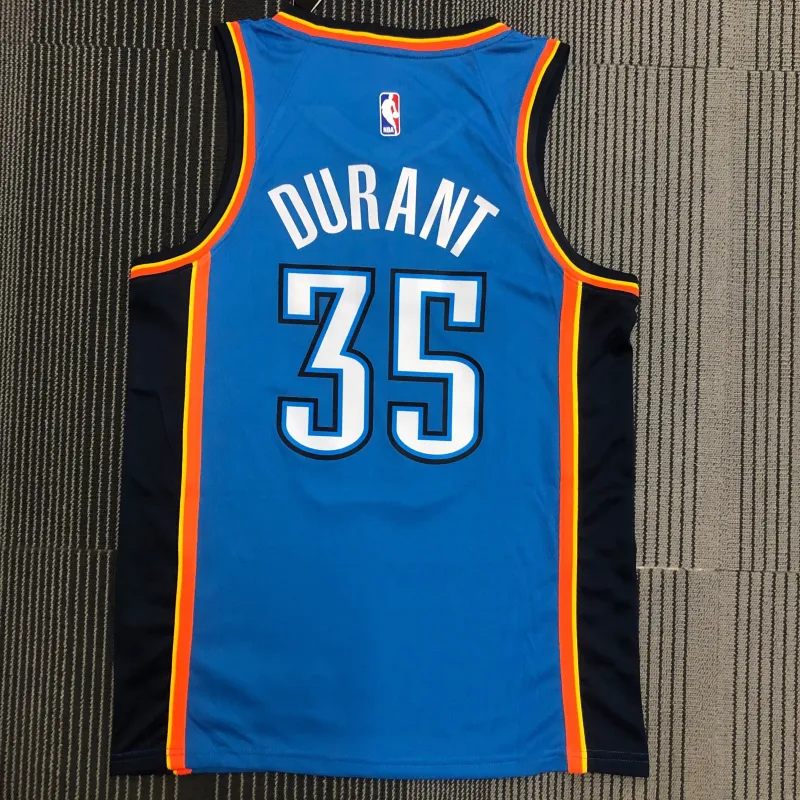 Oklahoma City Thunder Blue Kevin Durant #35 Men’s Jersey