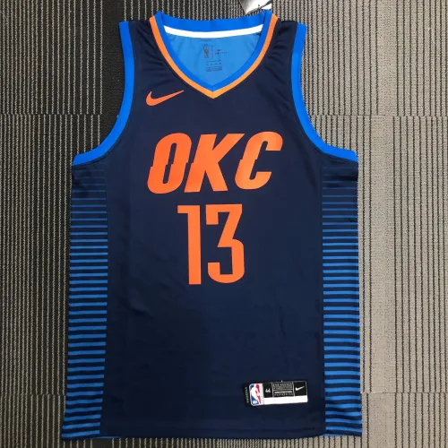 Oklahoma City Thunder blauw Paul George #13 herenshirt