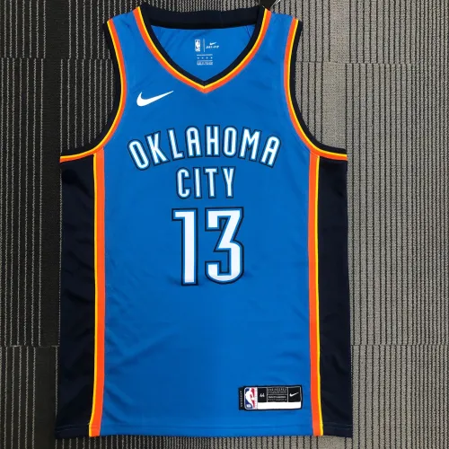 Oklahoma City Thunder Blue Paul George #13 Men's Jersey