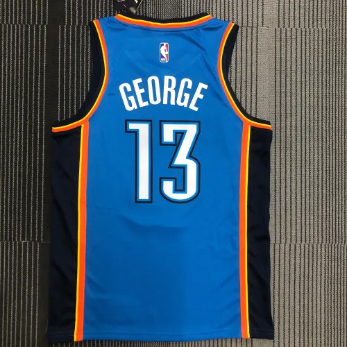 Oklahoma City Thunder Blue Paul George #13 Men’s Jersey