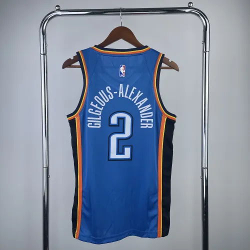 Camiseta de hombre Oklahoma City Thunder Blue Shai Gilgeous-Alexander #2