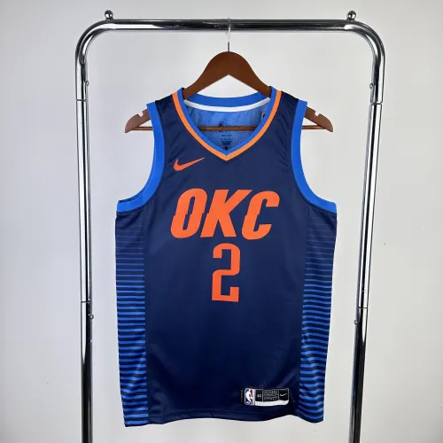 Camisa masculina Oklahoma City Thunder Blue Shai Gilgeous-Alexander #2