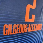 Jersey azul Shai Gilgeous-Alexander #2 para homem dos Oklahoma City Thunder