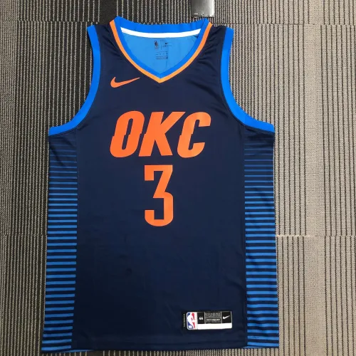 Maglia da uomo Oklahoma City Thunder Blue Chris Paul #3