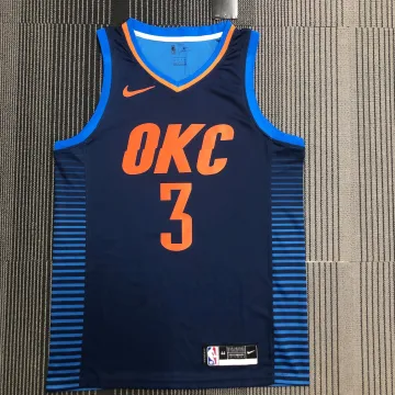 Oklahoma City Thunder Blue Chris Paul #3 Men's Jersey
