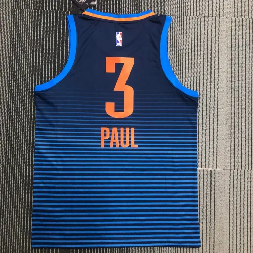 Oklahoma City Thunder Blue Chris Paul #3 Men’s Jersey