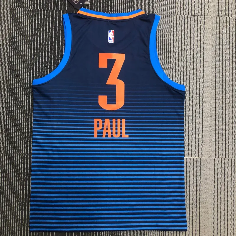 Oklahoma City Thunder Blue Chris Paul #3 Men’s Jersey