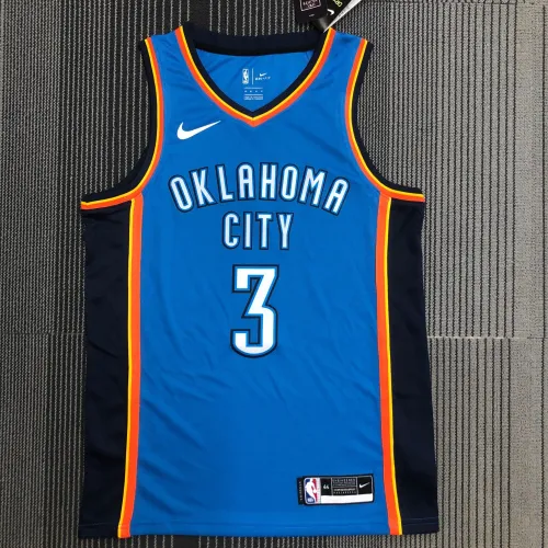 Maglia da uomo Oklahoma City Thunder Blue Chris Paul #3