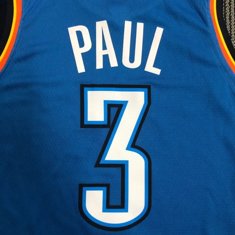Oklahoma City Thunder Blue Chris Paul #3 Men’s Jersey