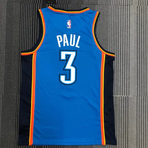 Oklahoma City Thunder Blue Chris Paul #3 Men’s Jersey