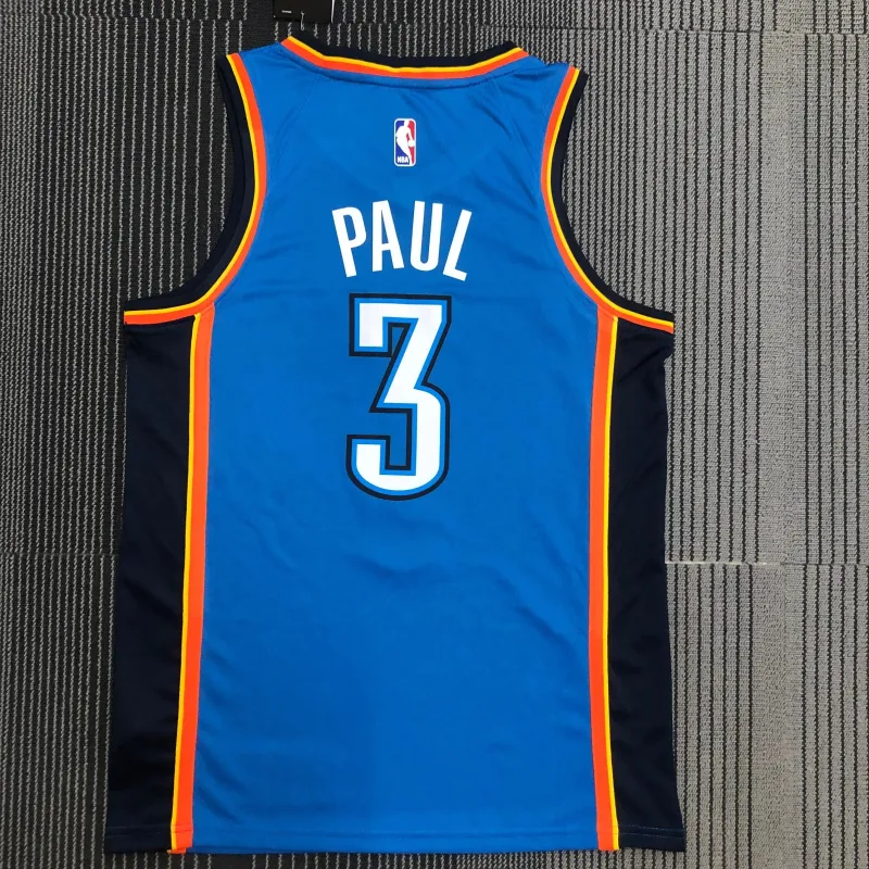 Oklahoma City Thunder Blue Chris Paul #3 Men’s Jersey
