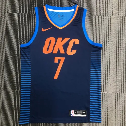 Oklahoma City Thunder Blue Carmelo Anthony #7 Men's Jersey