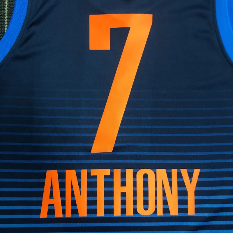 Oklahoma City Thunder Blue Carmelo Anthony #7 Men’s Jersey