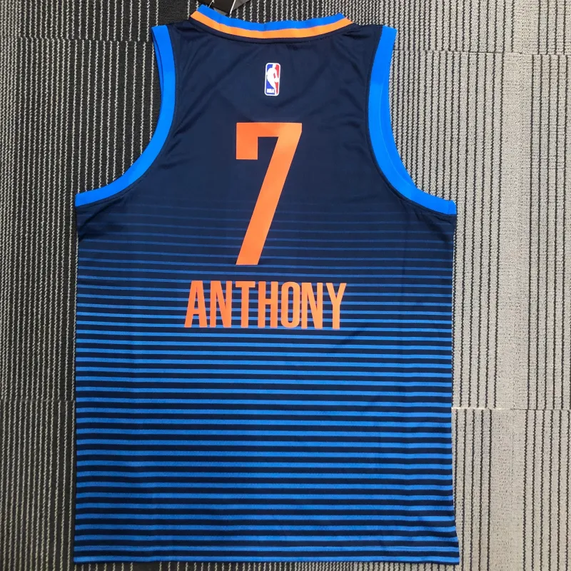 Oklahoma City Thunder Blue Carmelo Anthony #7 Men’s Jersey