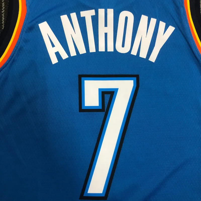 Oklahoma City Thunder Blue Carmelo Anthony #7 Men’s Jersey