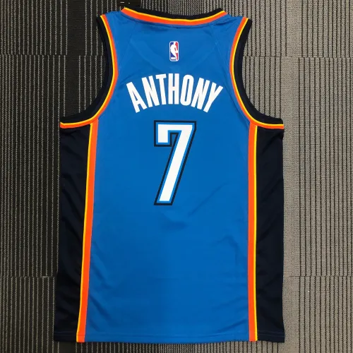 Oklahoma City Thunder Blue Carmelo Anthony #7 Men’s Jersey