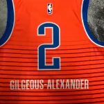 Camisola dos homens Shai Gilgeous-Alexander #2 dos Oklahoma City Thunder