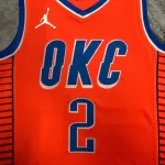 Camisola dos homens Shai Gilgeous-Alexander #2 dos Oklahoma City Thunder