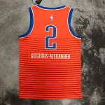 Camisola dos homens Shai Gilgeous-Alexander #2 dos Oklahoma City Thunder