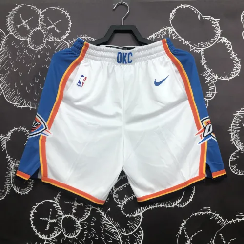 Oklahoma City Thunder White Men's Shorts