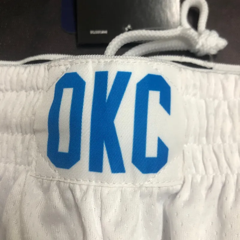 Oklahoma City Thunder White Men’s Shorts
