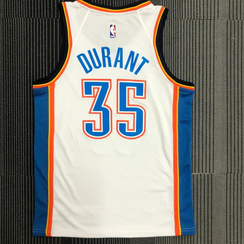 Oklahoma City Thunder White Kevin Durant #35 Men’s Jersey