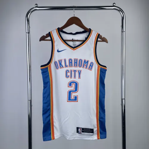 Oklahoma City Thunder Weißes Shai Gilgeous-Alexander #2 Herren-Trikot