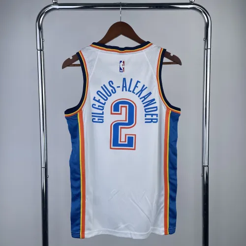 Oklahoma City Thunder White Shai Gilgeous-Alexander #2 Men’s Jersey