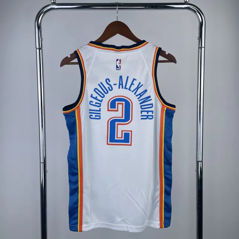 Oklahoma City Thunder White Shai Gilgeous-Alexander #2 Men’s Jersey