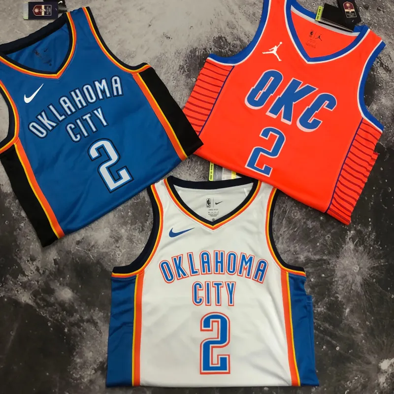 Oklahoma City Thunder White Shai Gilgeous-Alexander #2 Men’s Jersey