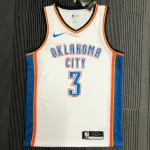 Oklahoma City Thunder wit Chris Paul #3 herenshirt