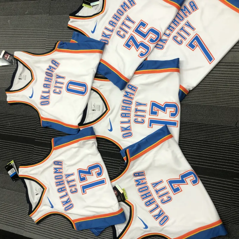 Oklahoma City Thunder wit Chris Paul #3 herenshirt