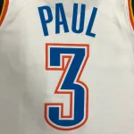 Oklahoma City Thunder wit Chris Paul #3 herenshirt