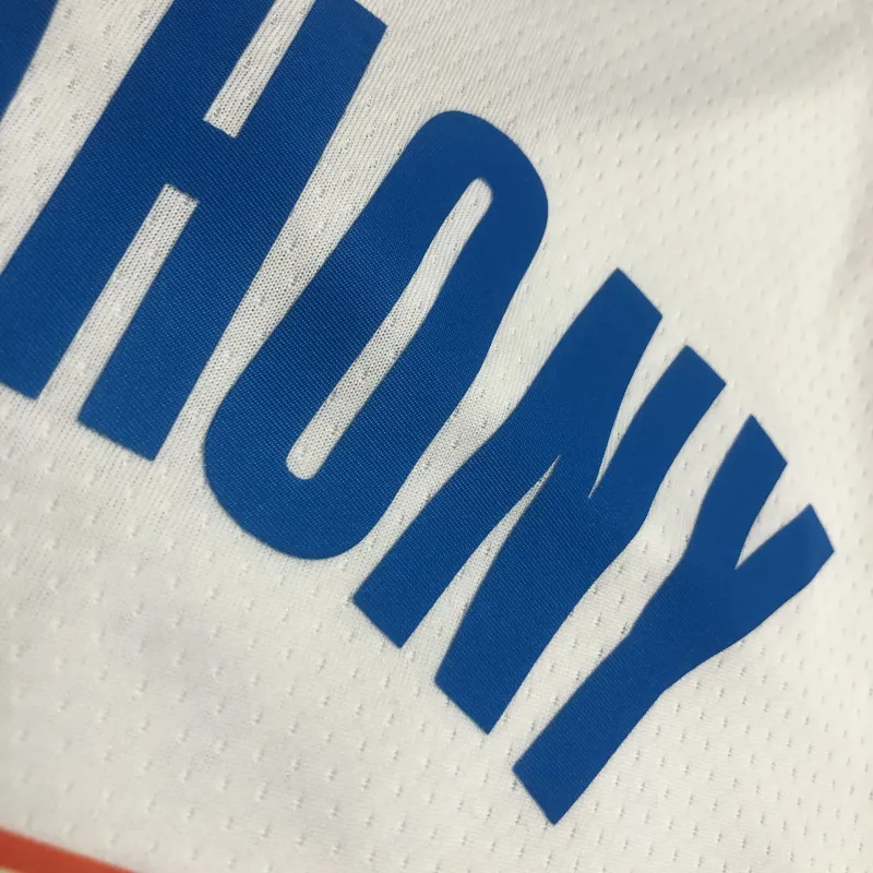 Oklahoma City Thunder White Carmelo Anthony #7 Men’s Jersey