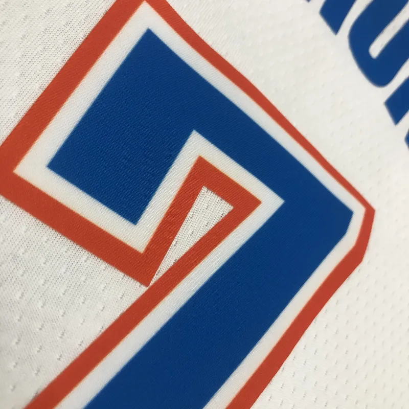 Oklahoma City Thunder White Carmelo Anthony #7 Men’s Jersey