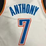 Oklahoma City Thunder White Carmelo Anthony #7 Men’s Jersey